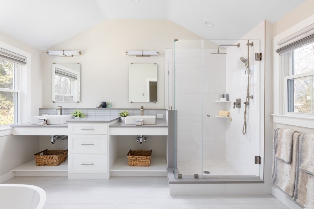 34 Fairbanks Road Lexington, MA 02421 - Photo 14 of 36 a bathroom with a sink a toilet and shower