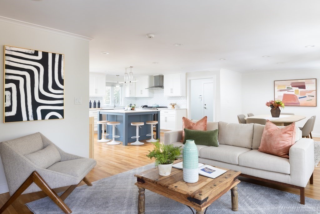 34 Fairbanks Road Lexington, MA 02421 - Photo 3 of 36 a living room with furniture and a wooden floor
