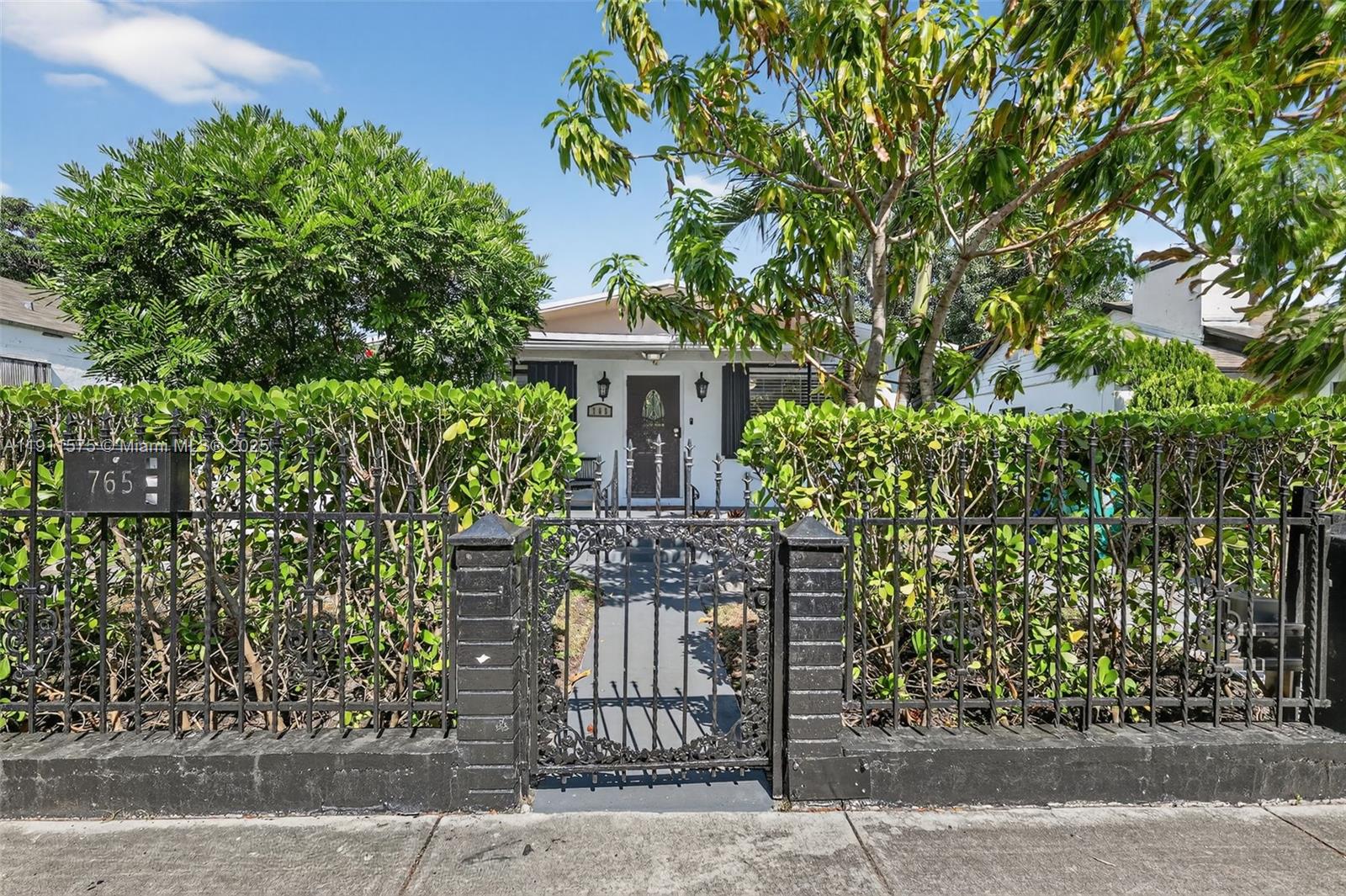 front view of house with a street