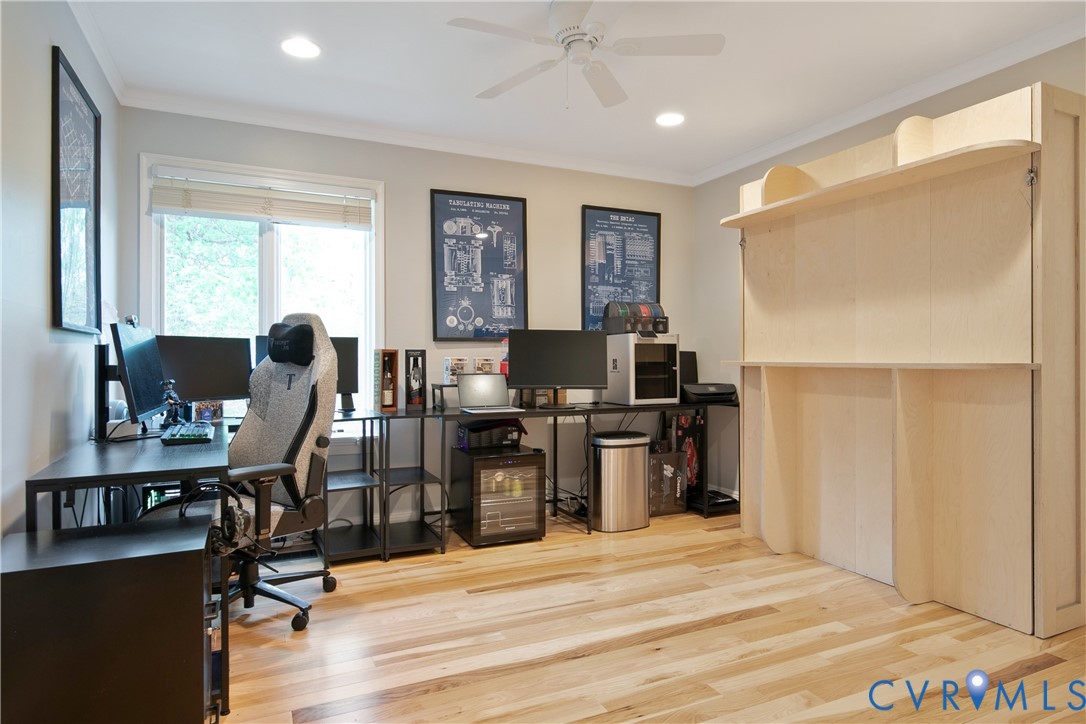 3111 Middlewood Road Midlothian, VA 23113 - Photo 25 of 45 Bright room featuring wood-finish flooring, recess