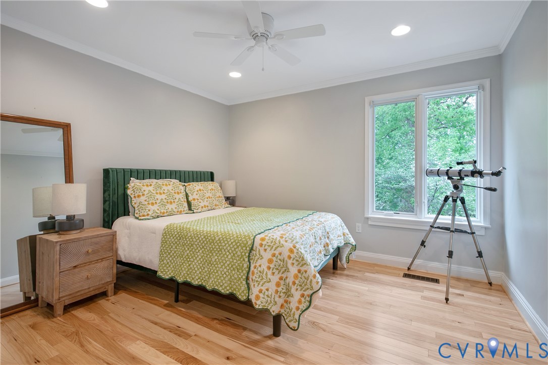 3111 Middlewood Road Midlothian, VA 23113 - Photo 28 of 45 Hardwood flooring throughout featuring crown moldi