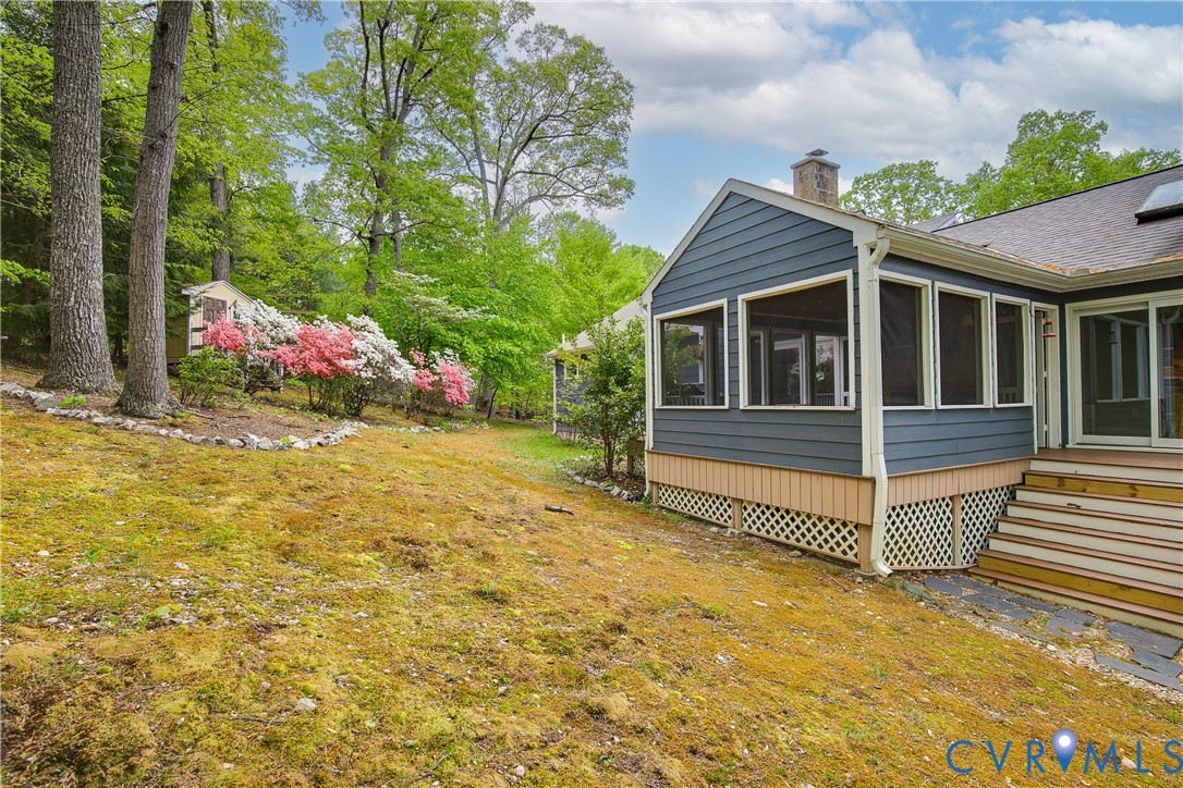 3111 Middlewood Road Midlothian, VA 23113 - Photo 40 of 45 Rear exterior featuring a screened porch with sidi