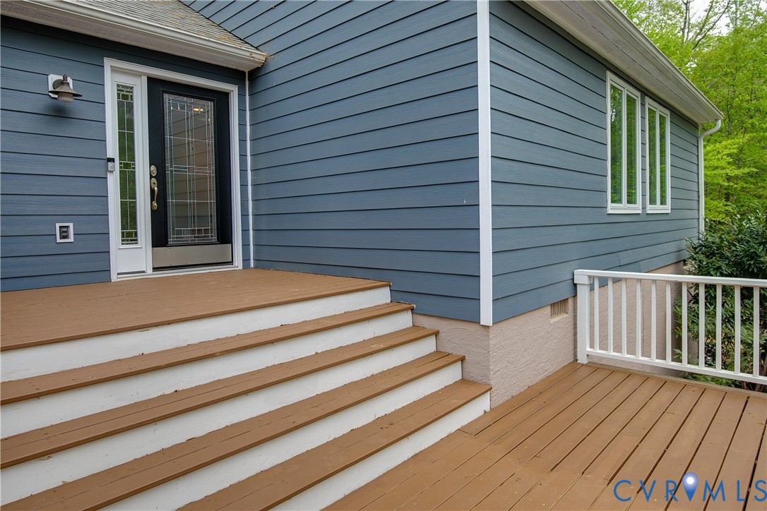 3111 Middlewood Road Midlothian, VA 23113 - Photo 42 of 45 Expansive exterior deck with multi-level steps, wh
