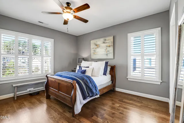 a view of entryway with wooden floor and furniture