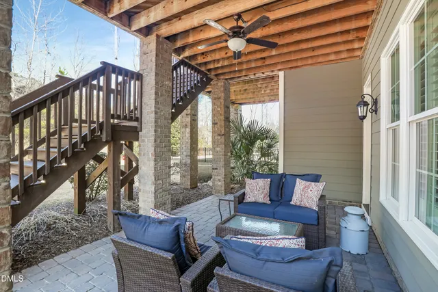 a view of a building with a yard