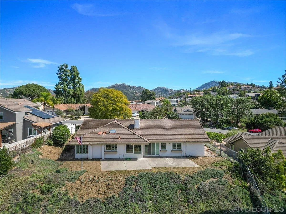 17526 St Andrews Drive Poway, CA 92064 - Photo 53 of 55 a aerial view of a house with a garden