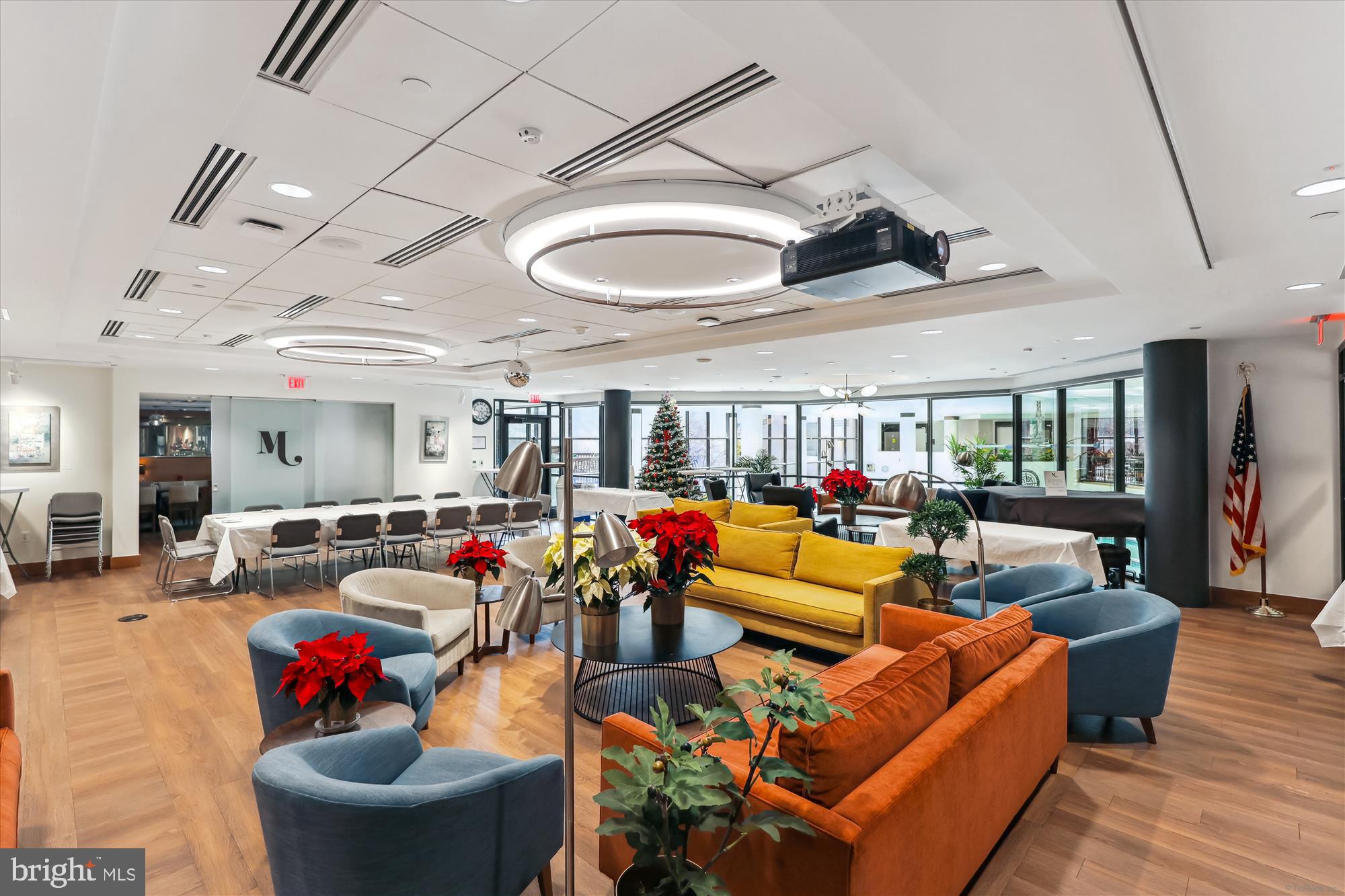5904 Mt Eagle Drive, Unit 1109 Alexandria, VA 22303 - Photo 30 of 43 a living room with furniture and a large window