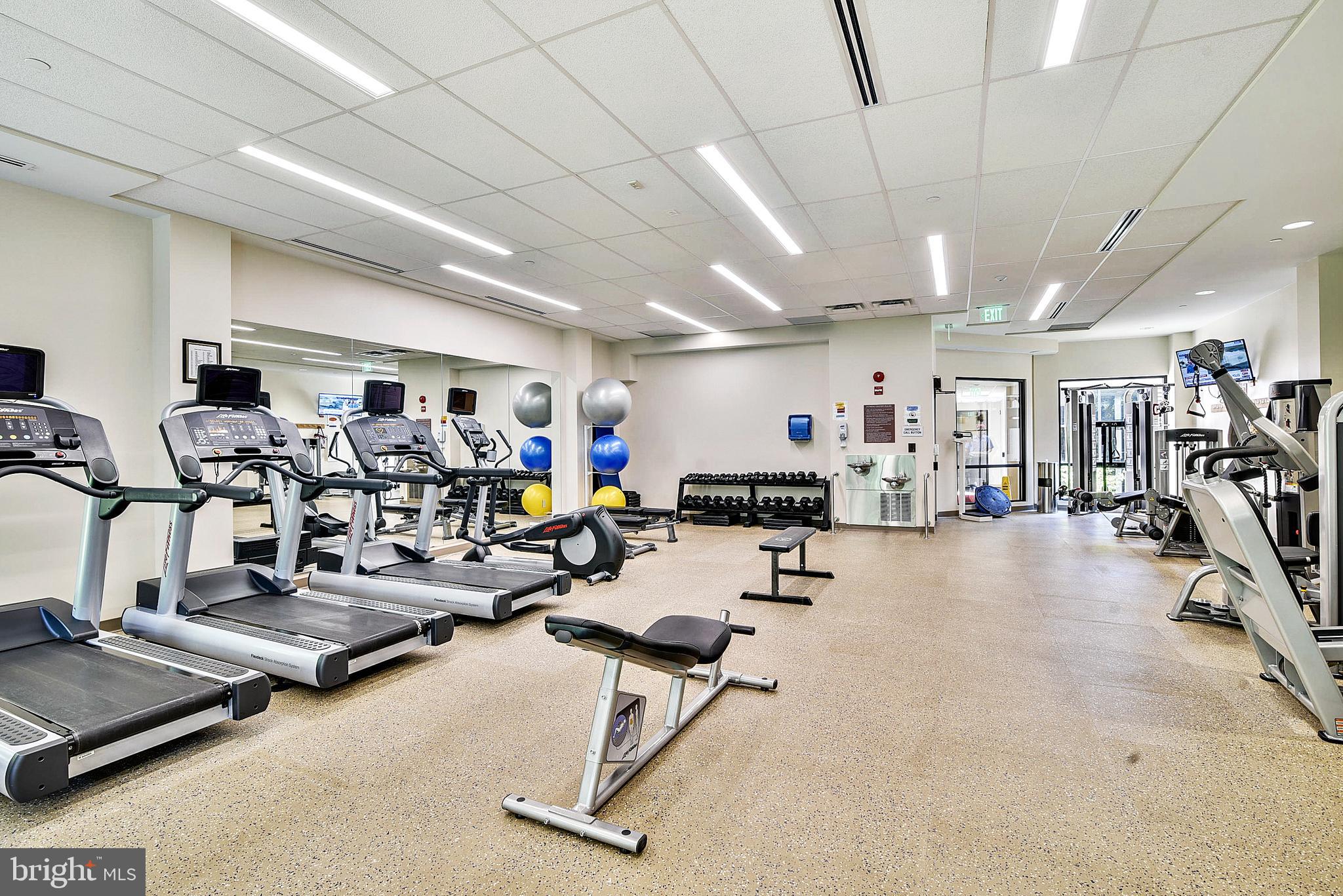 5904 Mt Eagle Drive, Unit 1109 Alexandria, VA 22303 - Photo 32 of 43 a view of a room with gym equipment