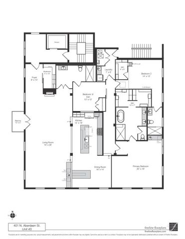 $2,300,000 | 401 North Aberdeen Street, Unit 4S, Chicago, IL 60642