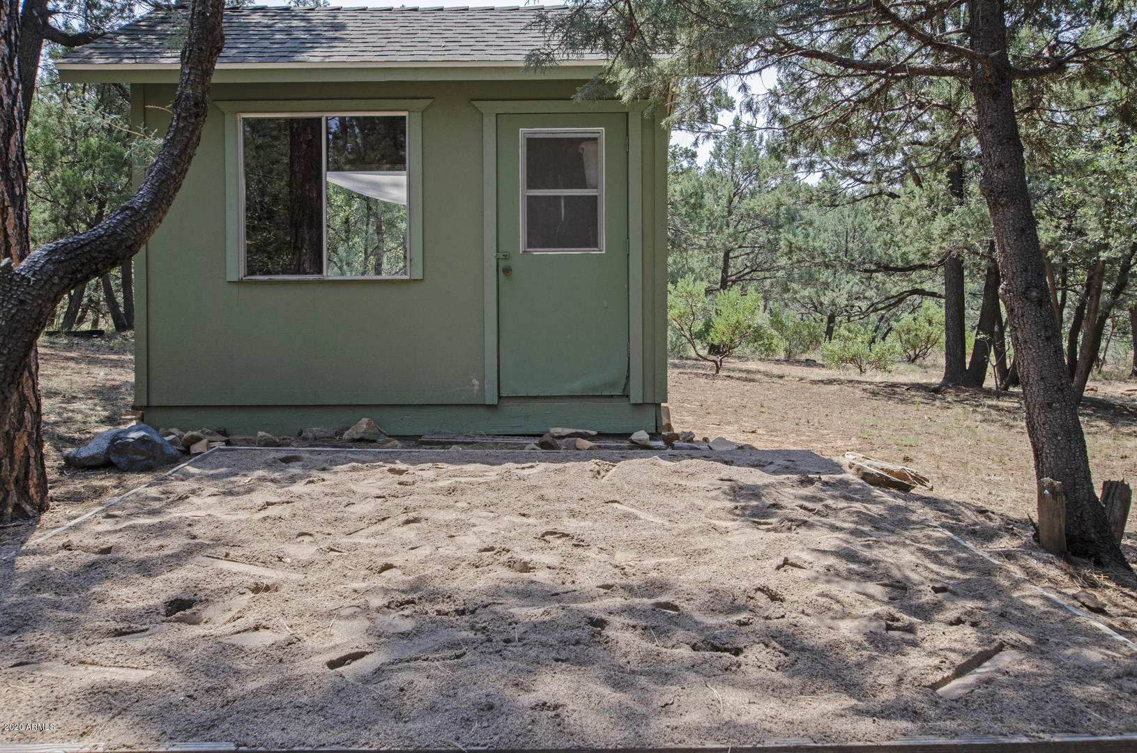 8143 Ralls Drive Strawberry, AZ 85544 - Photo 59 of 74 Backyard - Playhouse & sand box