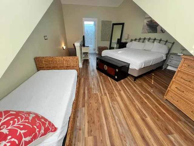 a very nice looking room with a large window