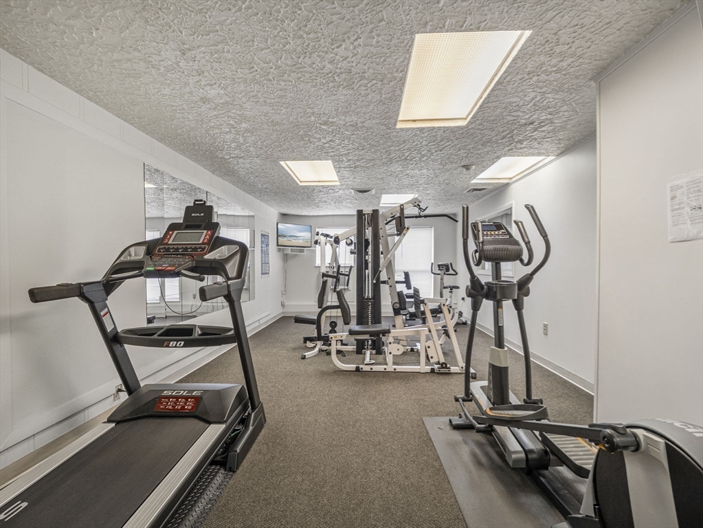 7 Shadowbrook Lane, Unit 9 Milford, MA 01757 - Photo 36 of 41 a view of a room with gym equipment
