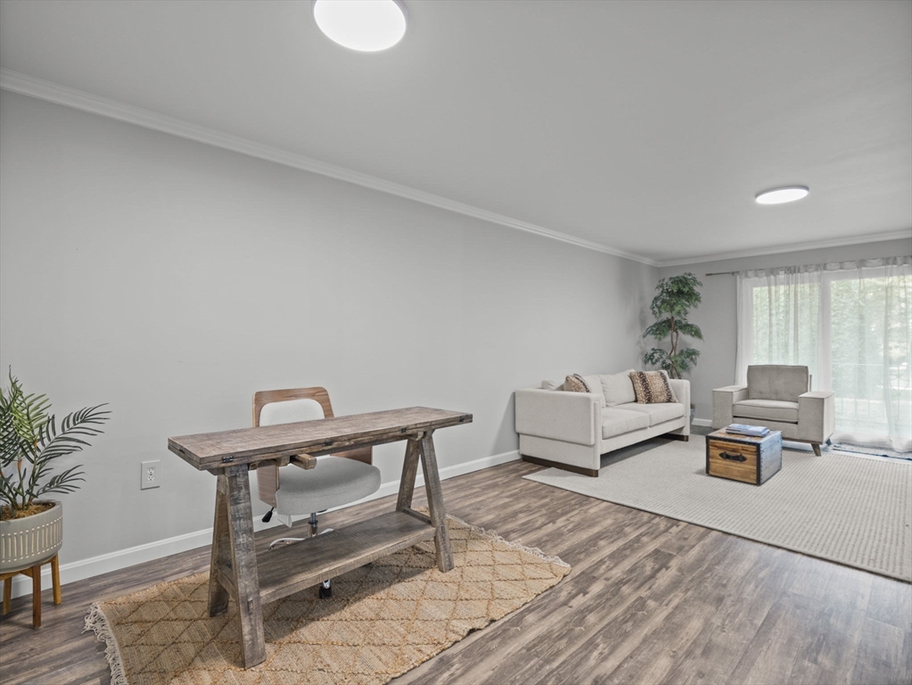 7 Shadowbrook Lane, Unit 9 Milford, MA 01757 - Photo 7 of 41 a living room with furniture and a potted plant
