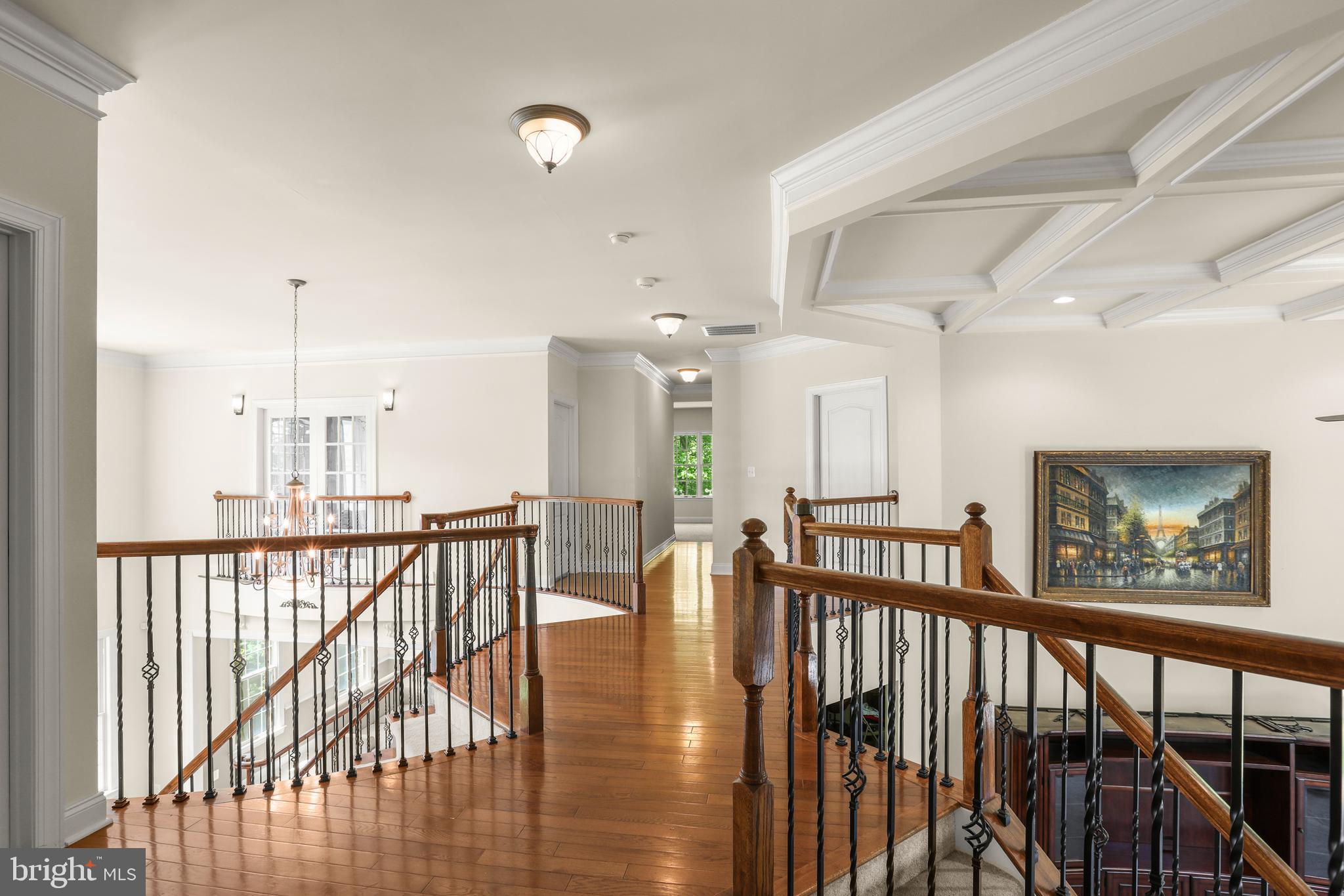 1601 Rushing Stream Court Forest Hill, MD 21050 - Photo 36 of 72 Upper Hall w/ hardwood overlooking foyer/ great rm