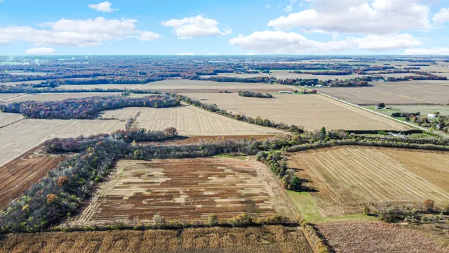 a view of a city and an ocean view