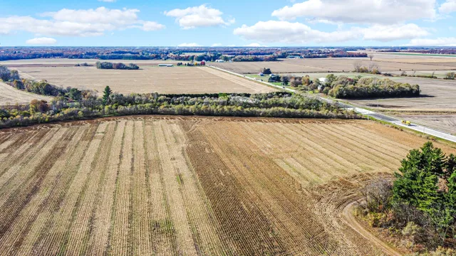 a view of a city and an ocean view
