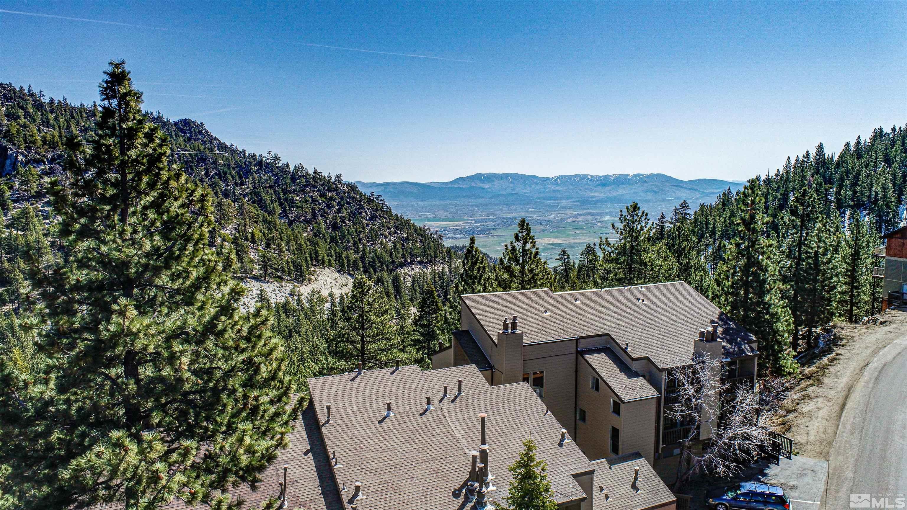 111 Tramway Drive, Unit 2 Stateline, NV 89449 - Photo 35 of 37 an aerial view of a house with mountain view