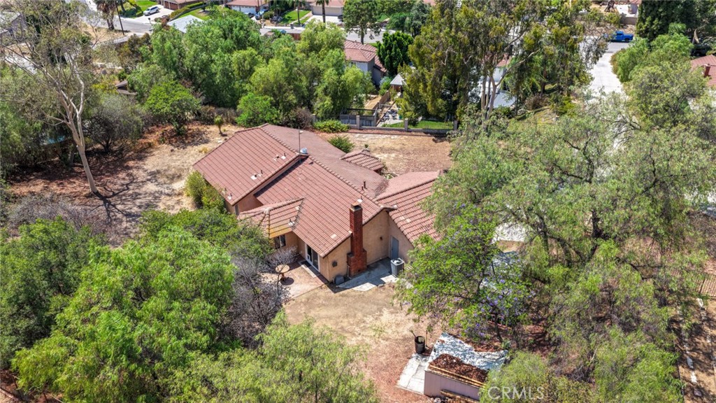 6773 Sunnyvale Drive Riverside, CA 92505 - Photo 28 of 34 Aerial view, many mature trees