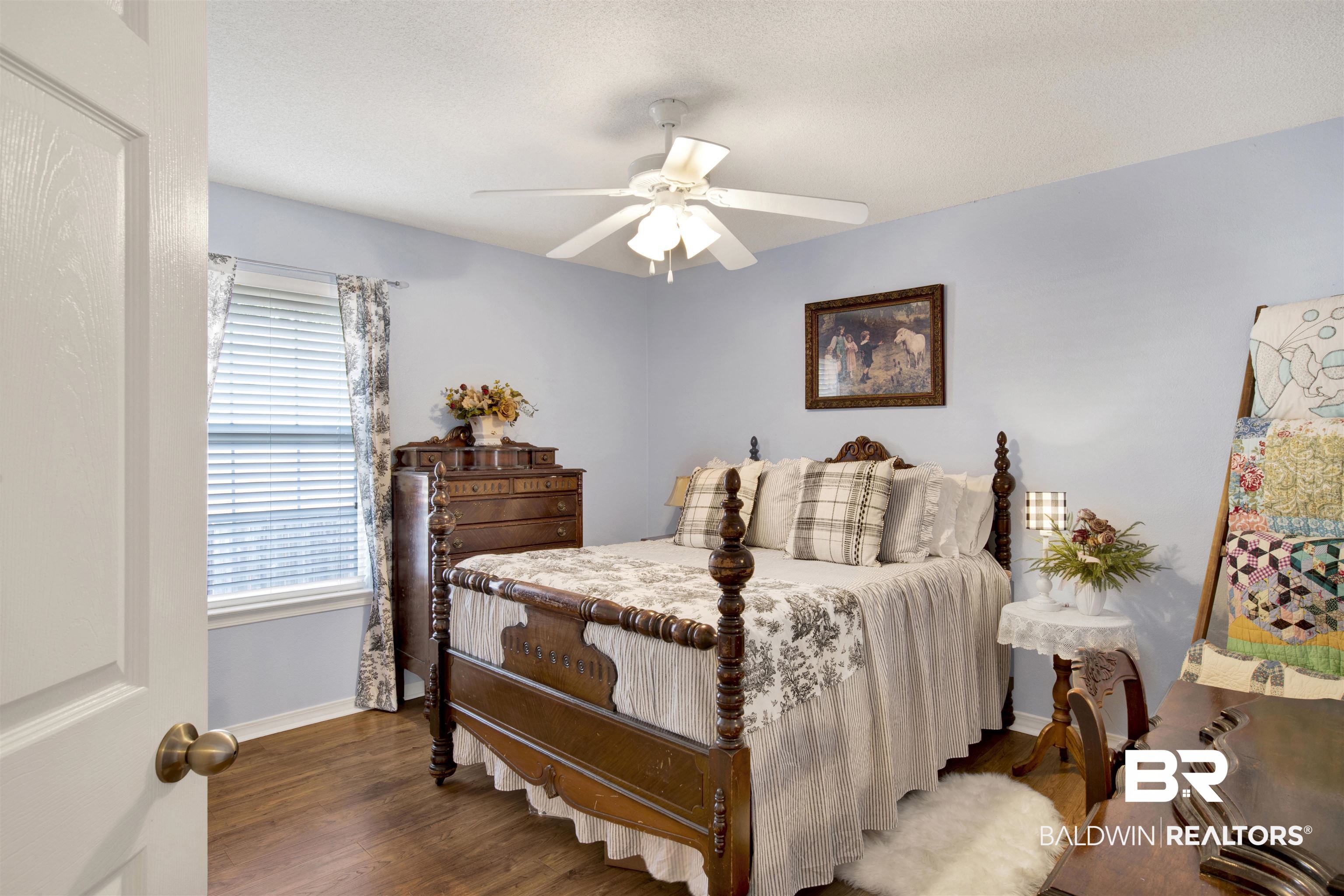 11697 Balsam Court Daphne, AL 36527 - Photo 24 of 31 Bedroom with dark hardwood / wood-style flooring and ceiling fan