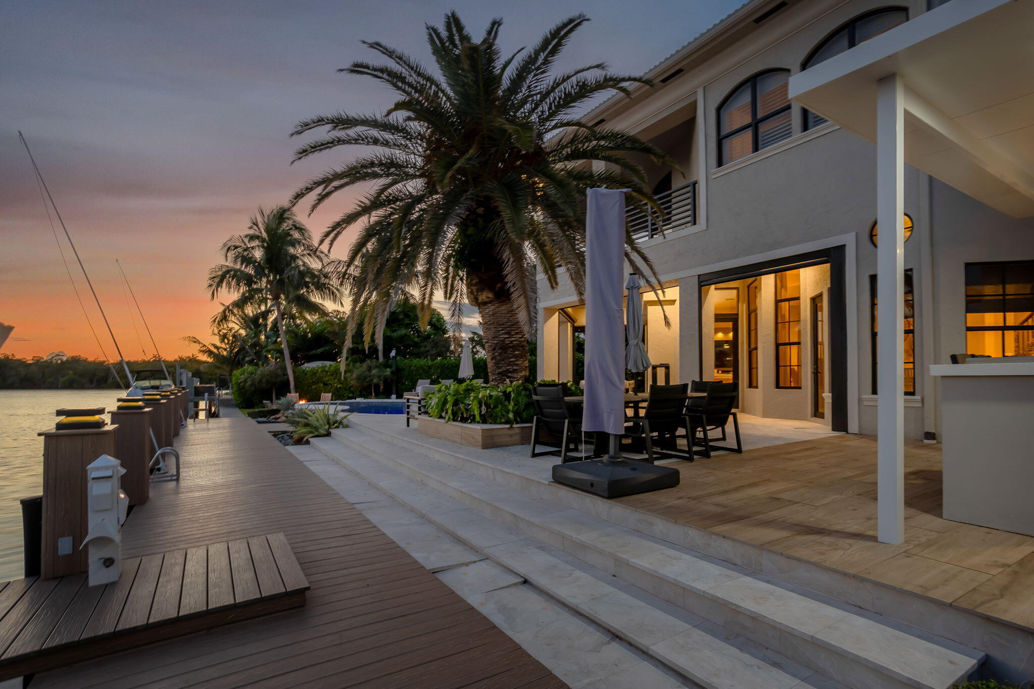 22 Eleuthera Drive Ocean Ridge, FL 33435 - Photo 92 of 92 Twilight Rear Exterior