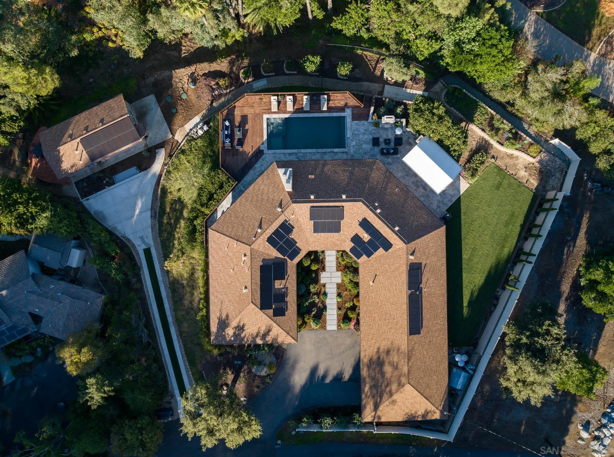 13384 Fallen Leaf Road Poway, CA 92064 - Photo 27 of 27 an aerial view of a house with a yard