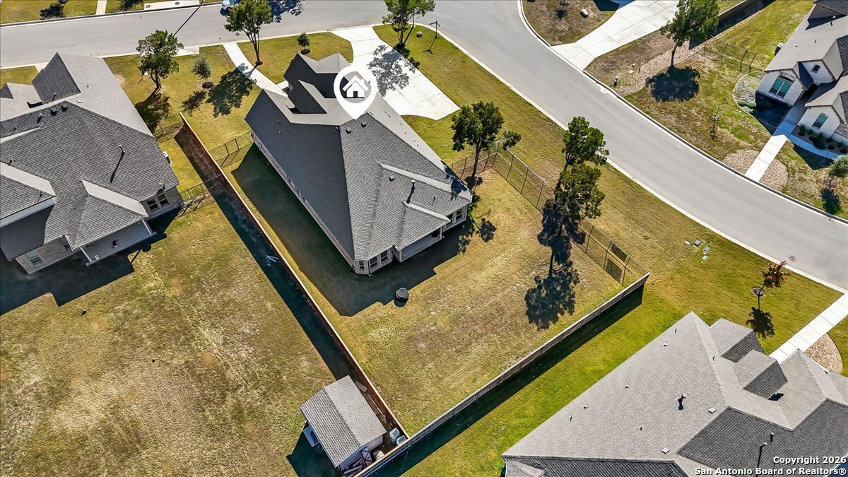 419 Heidelberg Road New Braunfels, TX 78132 - Photo 49 of 62 an aerial view of a house with a garden