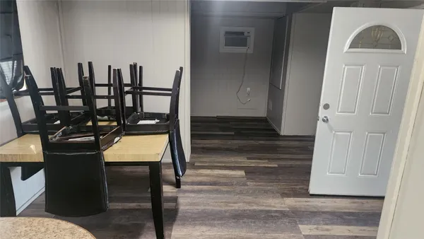 a bathroom with a sink and vanity