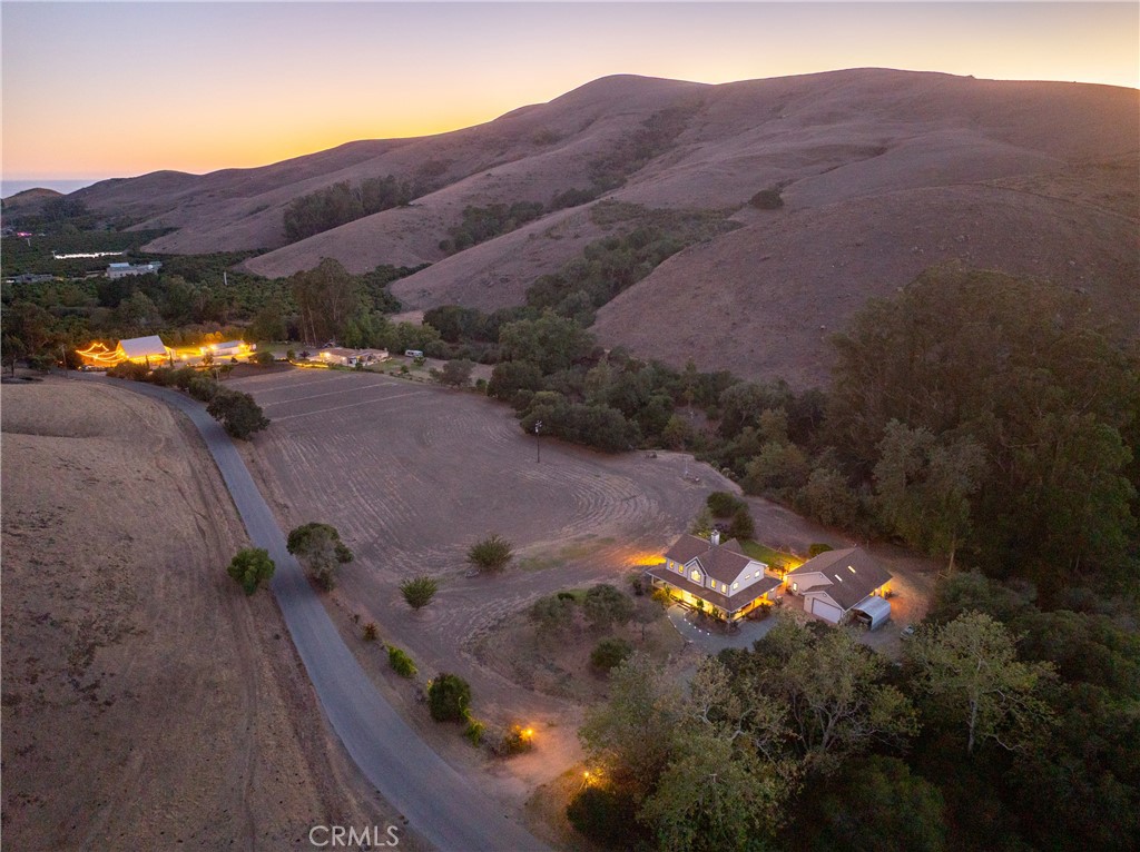 1155 Cayucos Creek Road Cayucos, CA 93430 - Photo 22 of 75 a view of a house with a mountain
