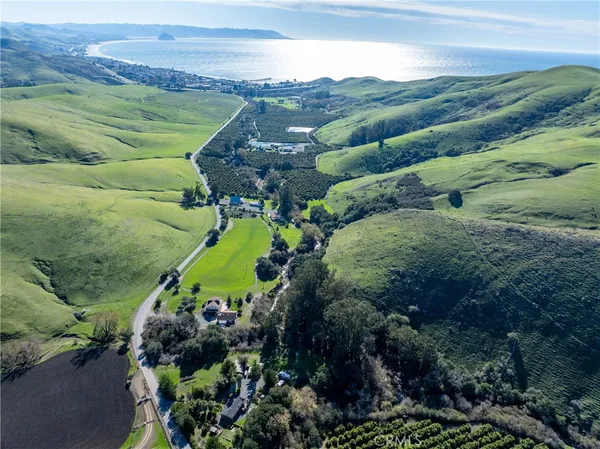 a view of a city with a mountain