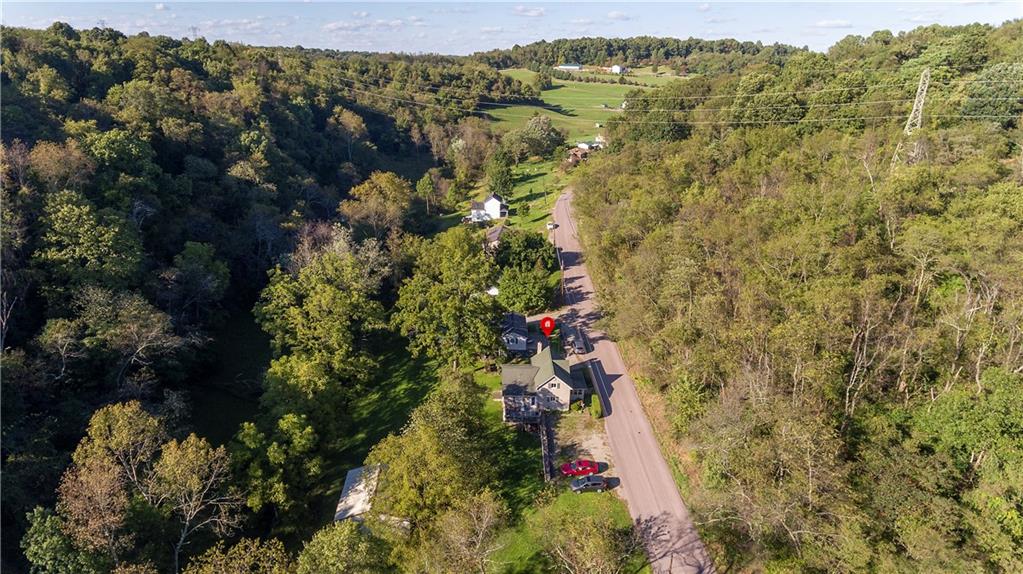 5986 Italy Road Export, PA 15632 - Photo 21 of 21 Aerial View of the 7 Acre Lot - The Lot Goes to the Left Tree Line, into the Back and Behind the 3 Homes to the Right and Even Further!