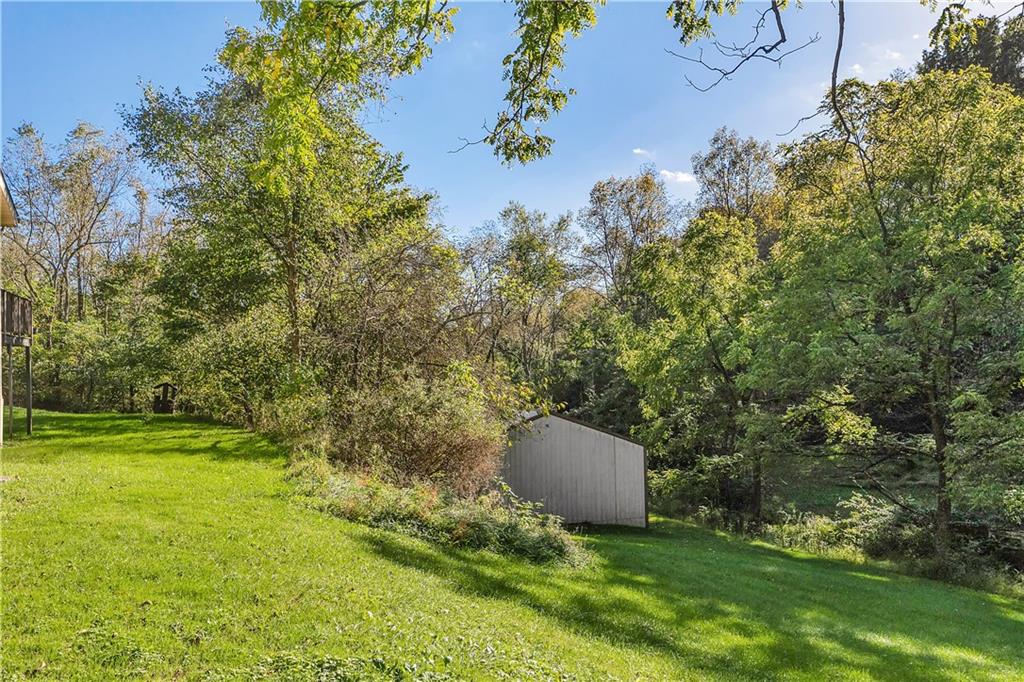 5986 Italy Road Export, PA 15632 - Photo 6 of 21 View from Backyard of the Back of the 24 x 24 Metal Siding Pole Building/Barn/Storage Building.