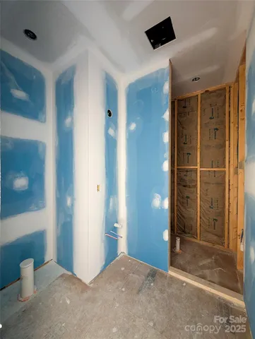 a view of a room with door