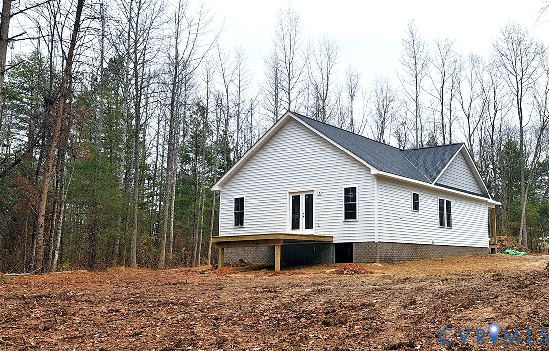 320 Vogel Road Cumberland, VA 23040 - Photo 17 of 20 View of side of home with french doors