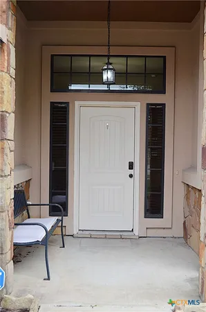 a view of a entryway door of the house