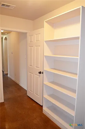a view of closet area