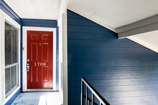 a view of front door