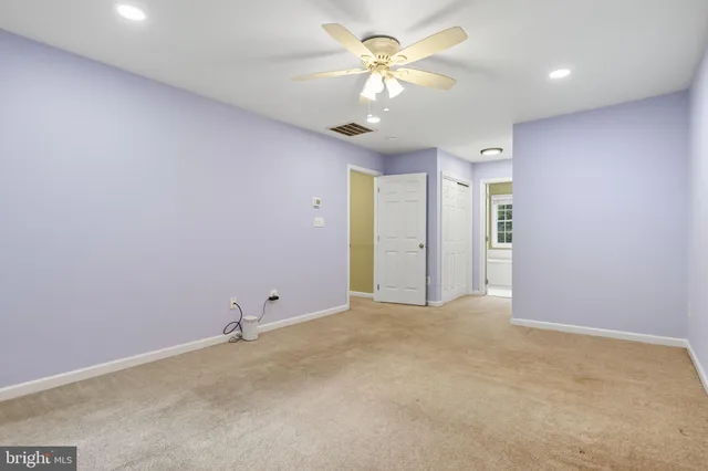 a view of an empty room