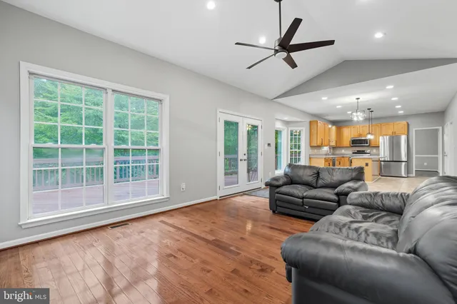a view of a house with wooden floor