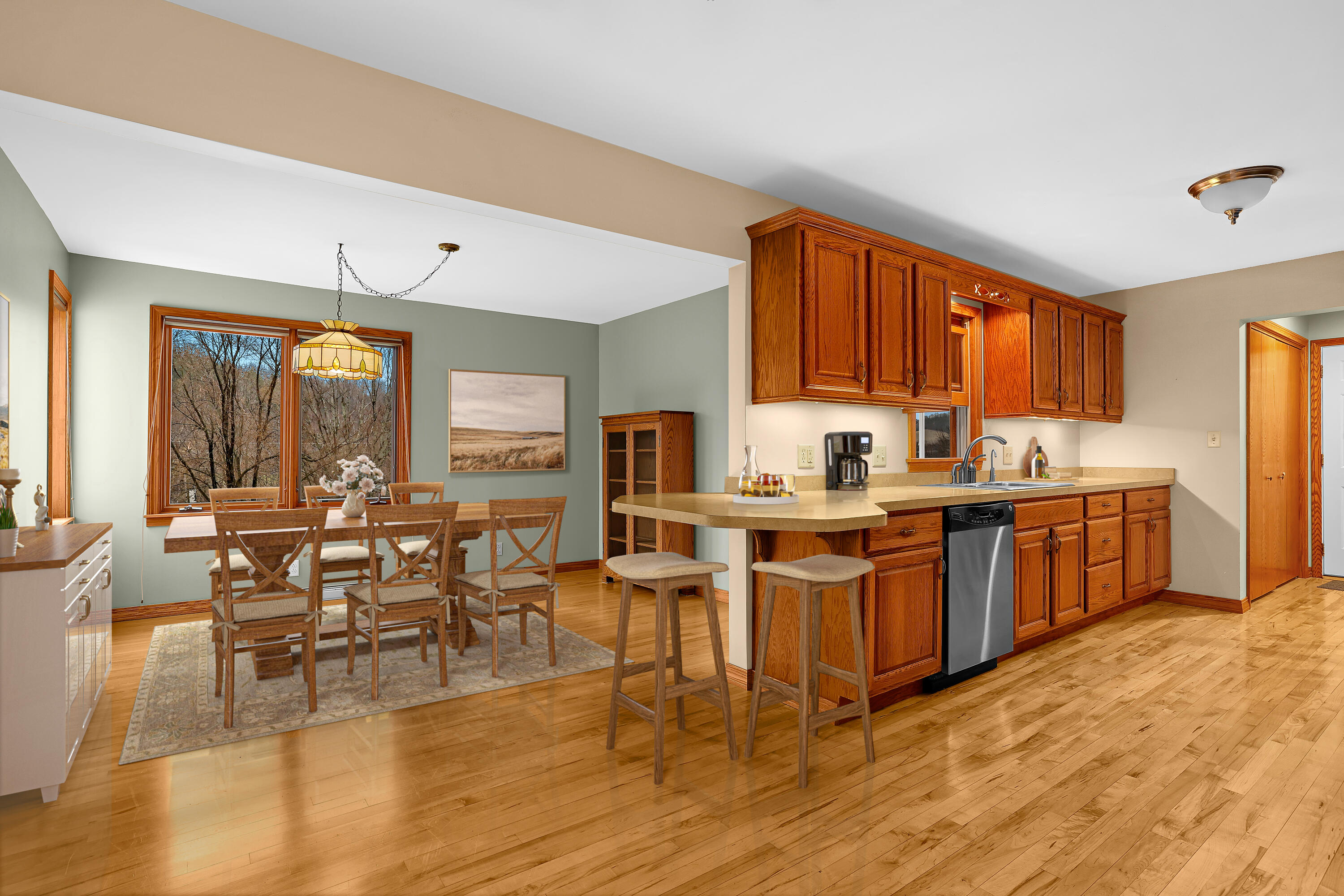 N3359 Miller Road Medary, WI 54601 - Photo 8 of 40 Kitchen/dining Staged