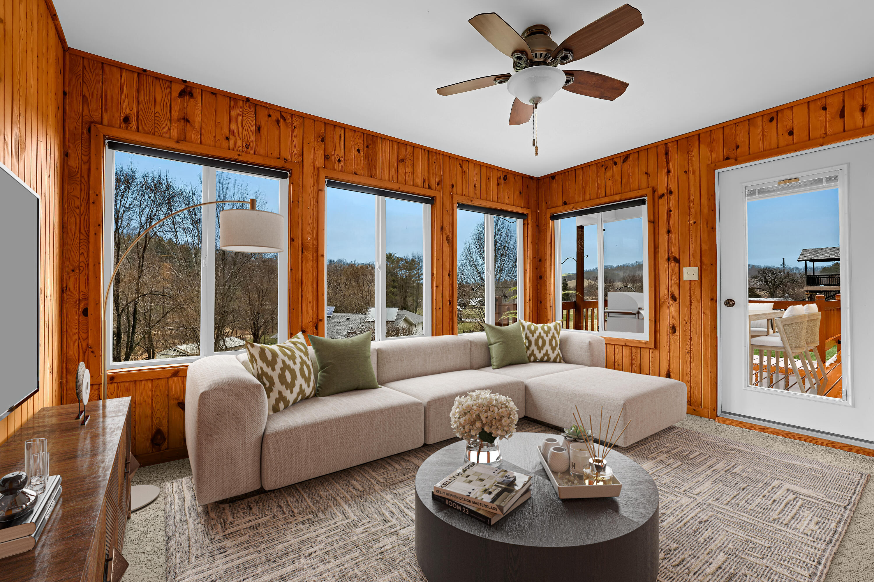 N3359 Miller Road Medary, WI 54601 - Photo 12 of 40 4 season room Staged