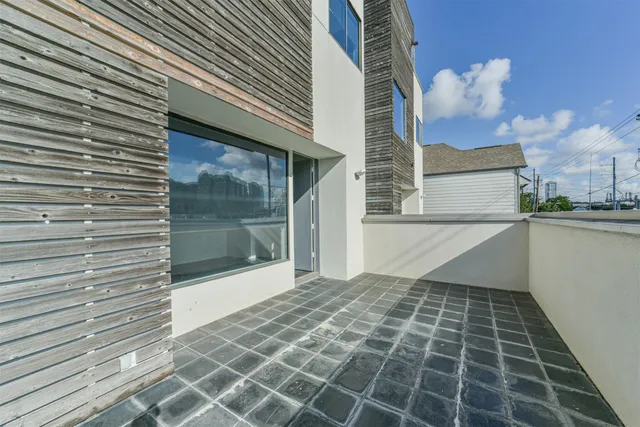a view of a door of a house