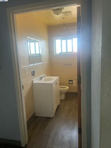 a view of a bathroom with a sink and a toilet