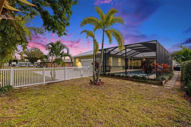 a view of a house with a patio