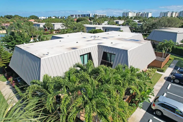an aerial view of multiple house