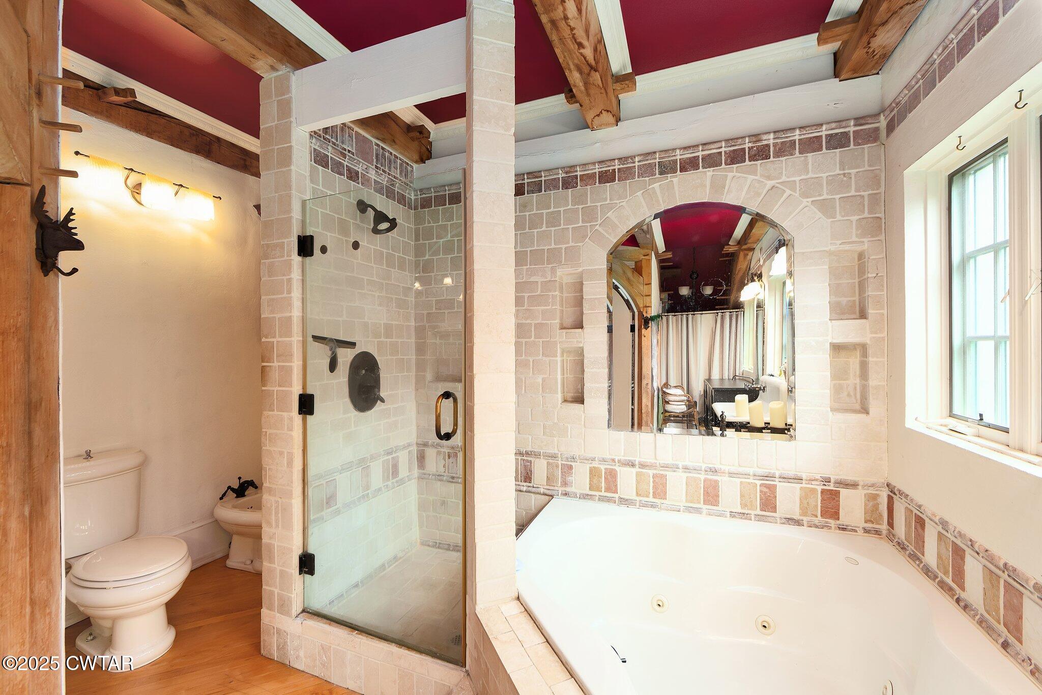 1620 Dry Creek Road Pinson, TN 38366 - Photo 16 of 51 a bathroom with a bathtub and a shower