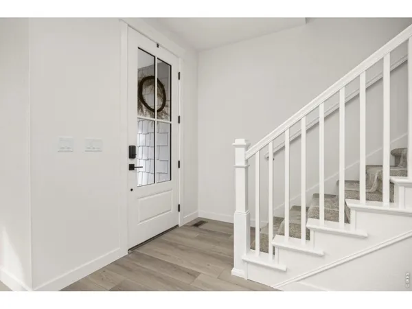 a view of wooden floor in a room