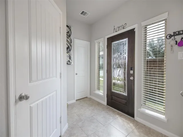 a view of an front door