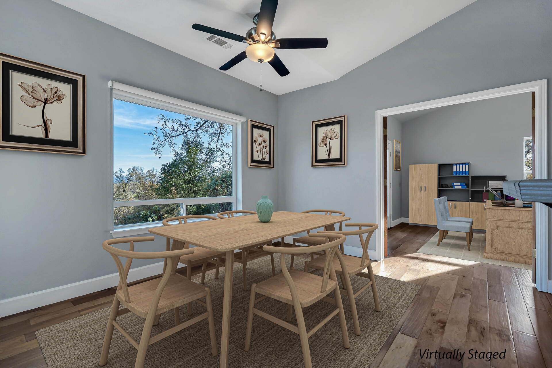 13303 Intermountain Road Redding, CA 96003 - Photo 34 of 64 a view of a dining room with furniture window and outside view