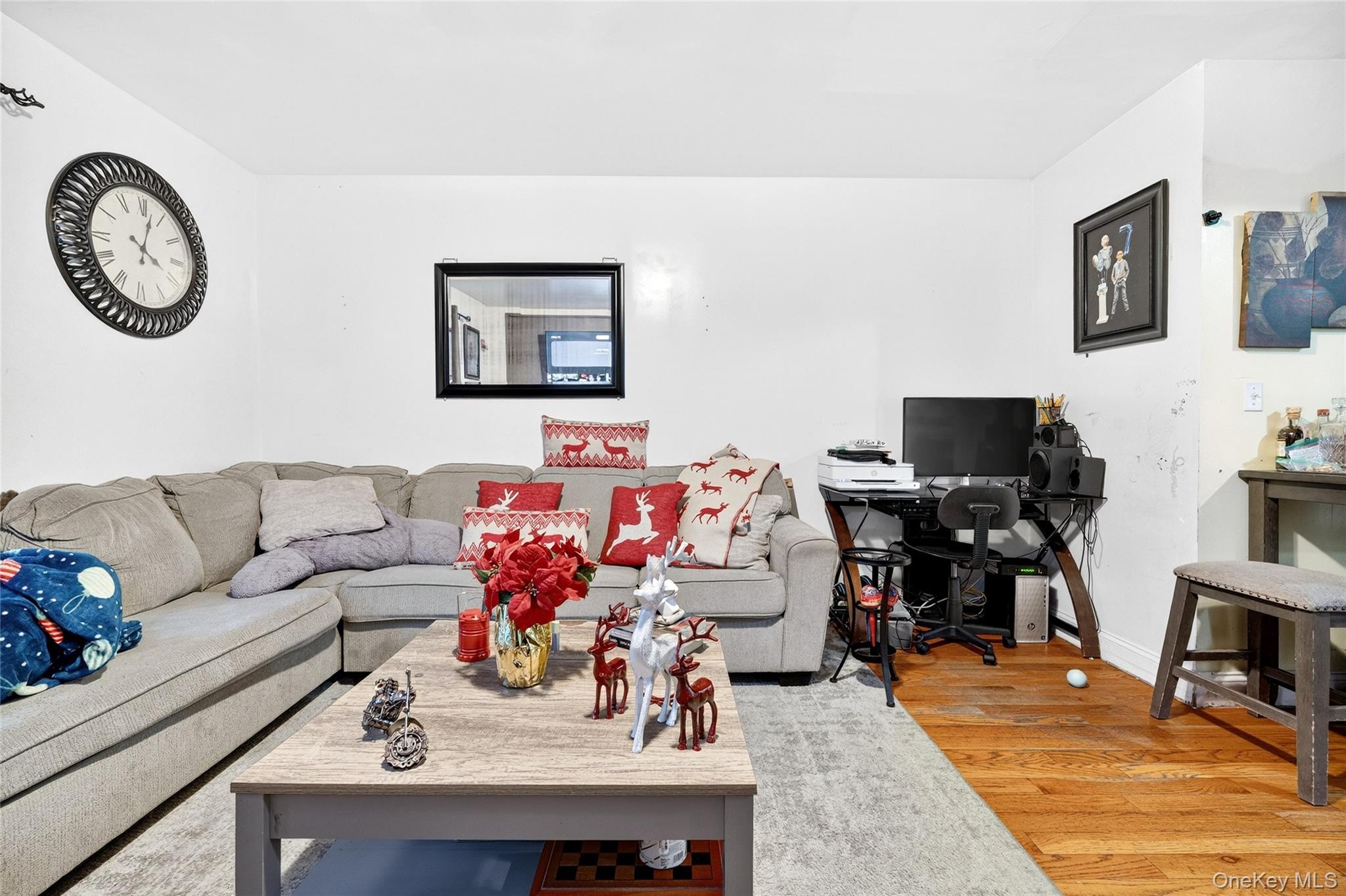 1459 Rosedale Avenue Bronx, NY 10460 - Photo 15 of 37 Living area featuring light wood-type flooring and a desk