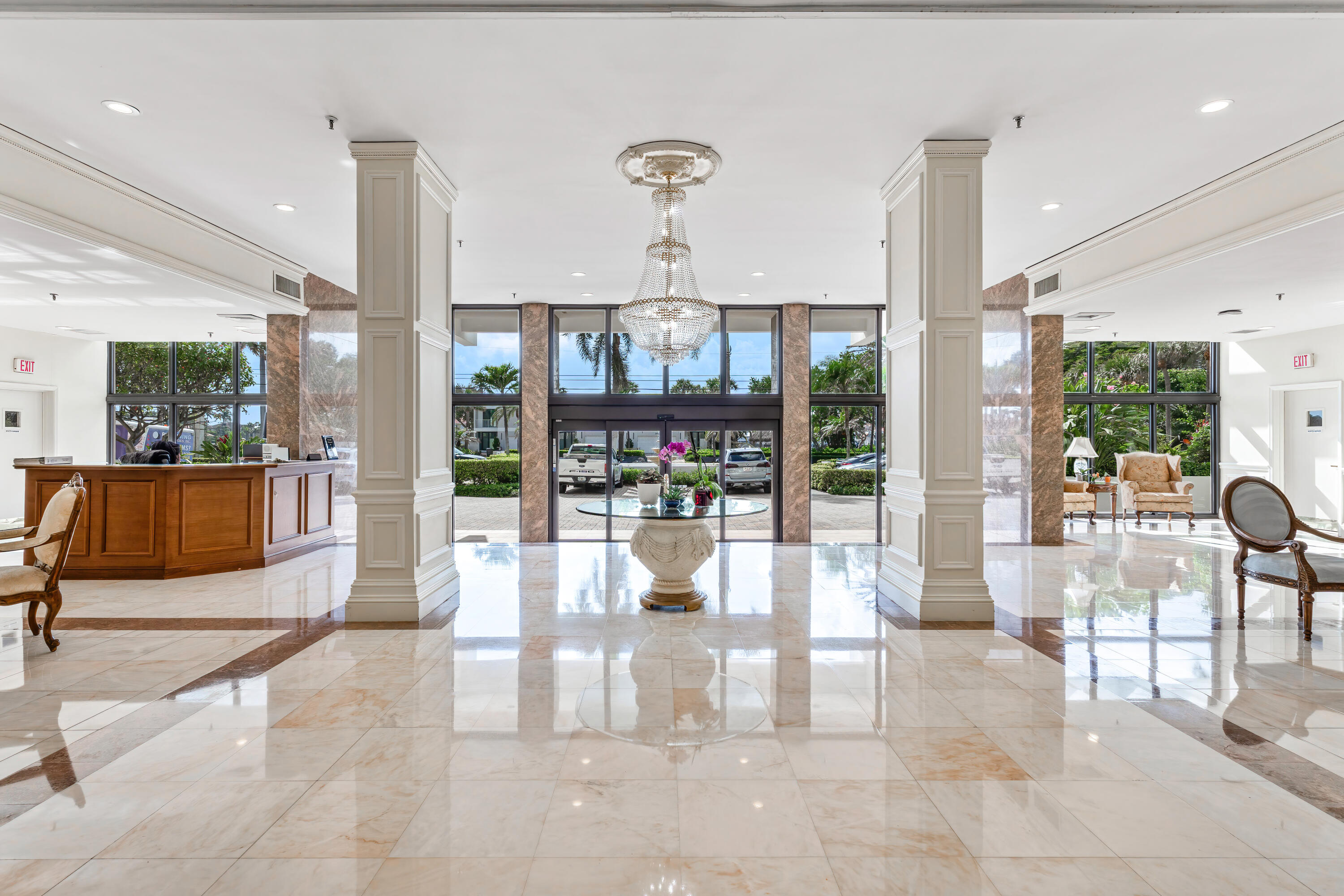 2917 South Ocean Boulevard, Unit 505 Highland Beach, FL 33487 - Photo 31 of 41 039-2917SouthOceanBoulevard-505-LOBBY 2